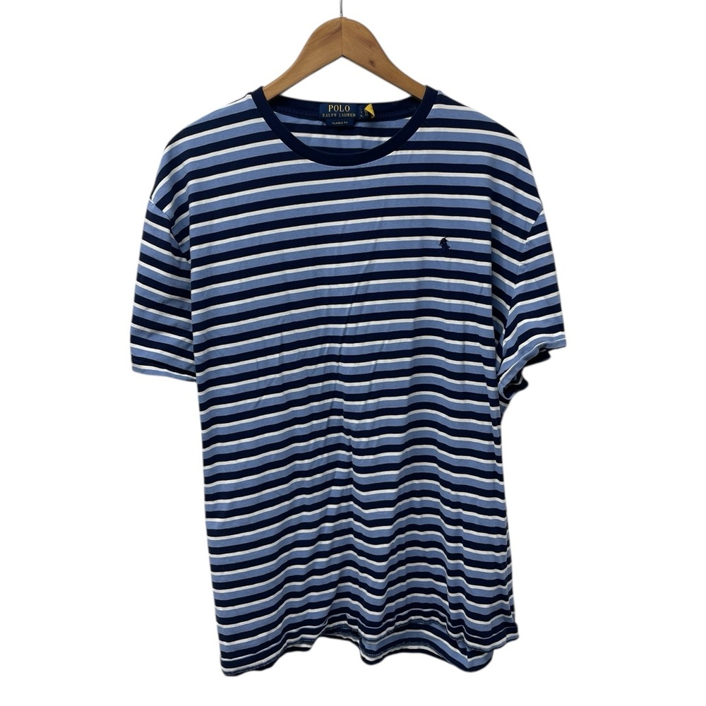 TS721 Men’s Polo Ralph Lauren Designer Classic Fit Striped T Shirt XXL